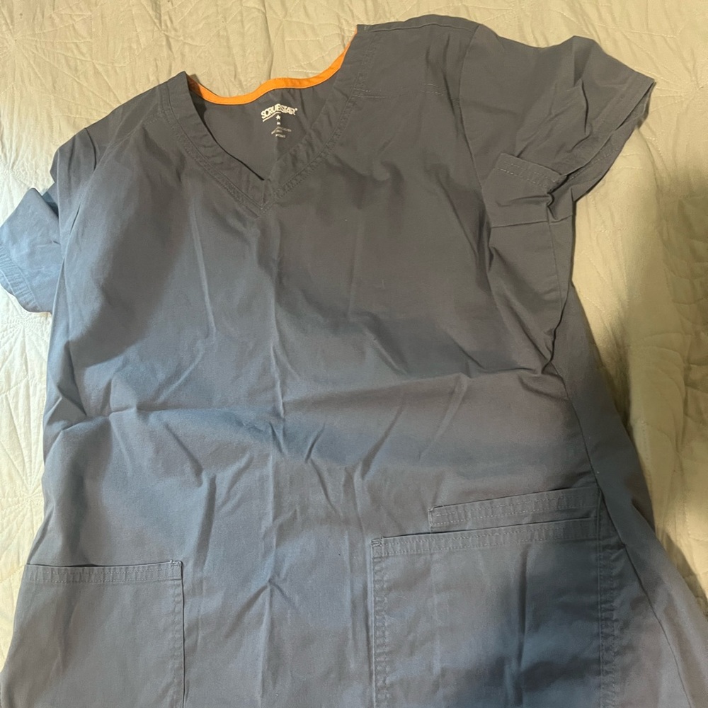 Grey scrub top